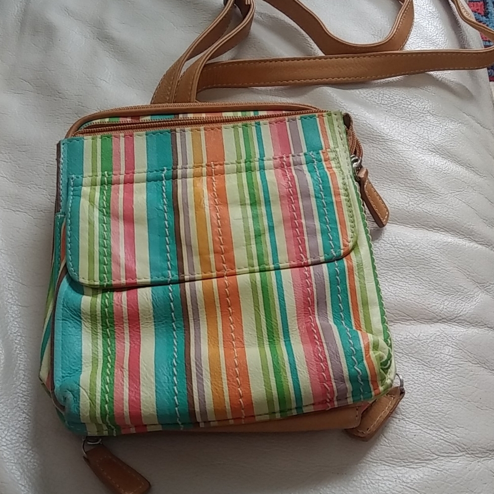 Multicolor Fossil Cross Body Bag